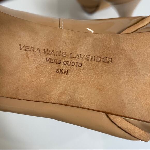 Vera Wang Lavender Label heels Zoey nude platform stiletto pumps 6.5 Designer - Picture 9 of 10